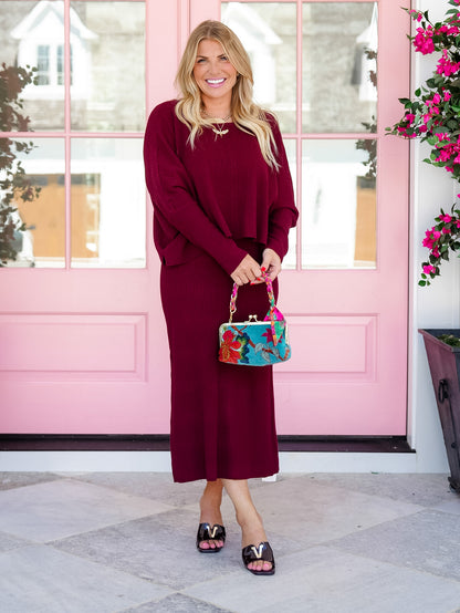 Sleeveless Scoop Neck Ribbed Knit Midi Dress