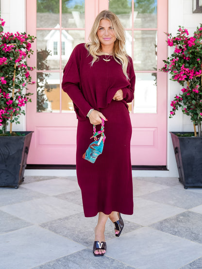 Sleeveless Scoop Neck Ribbed Knit Midi Dress