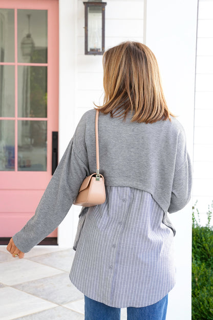 Long Sleeve Turtleneck Layered Top