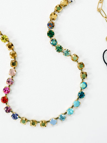 TOVA Sarina Crystal Necklace in Fall Mix