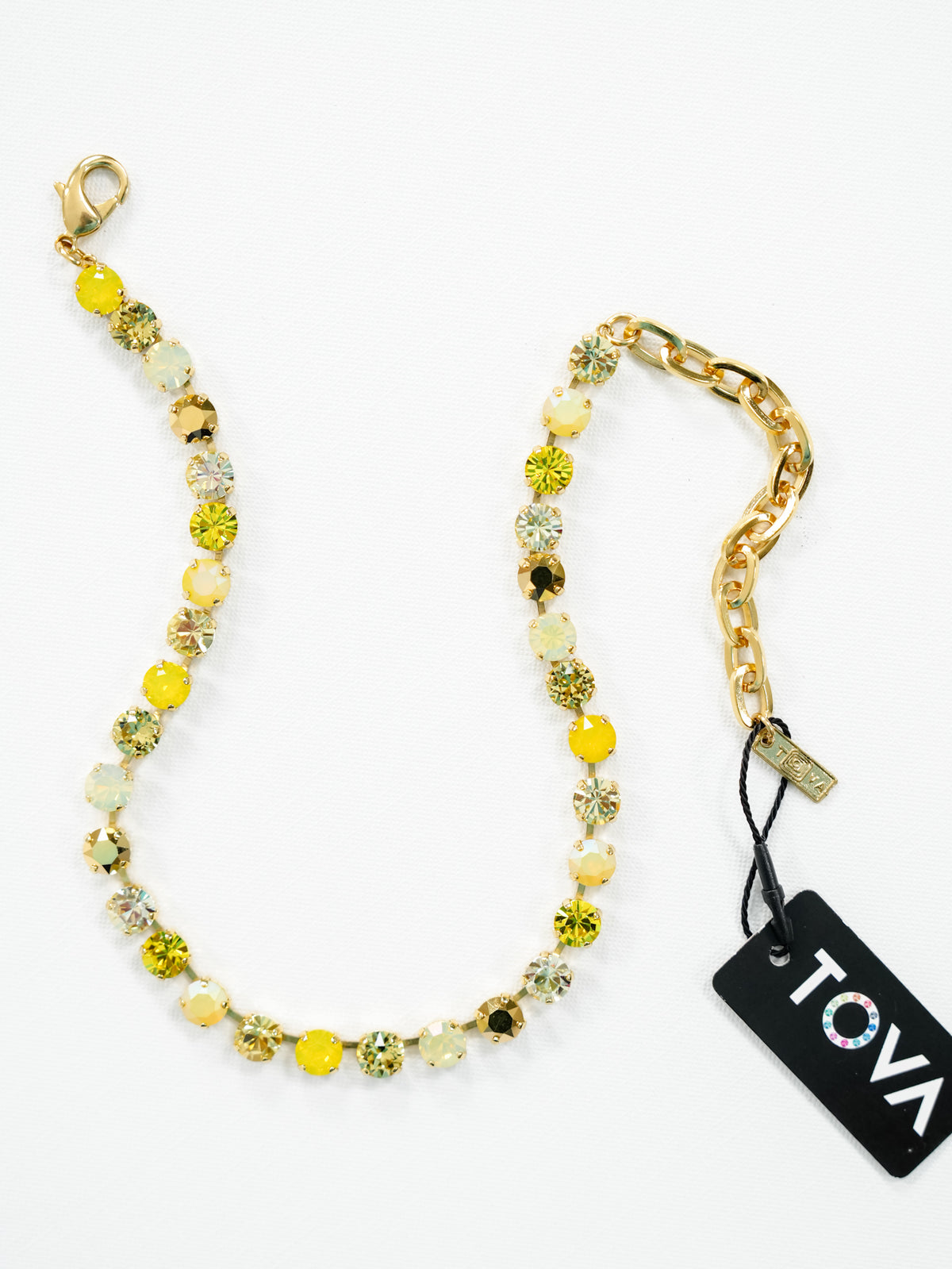 TOVA Oakland Crystal Necklace in Citribelle