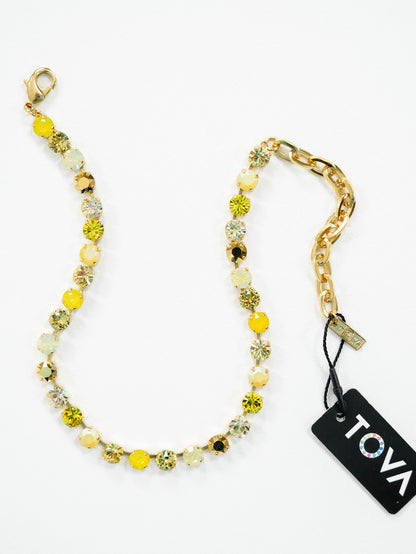 TOVA Oakland Crystal Necklace in Citribelle