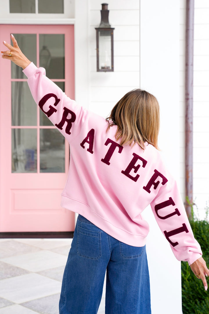 Long Sleeve "Grateful" Pullover Sweatshirt