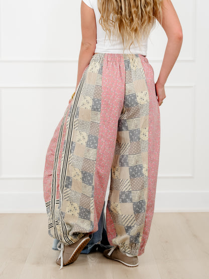 POL Floral Print Elastic Waist Jogger Pants