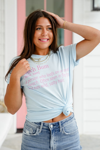 Plus/Reg Short Sleeve "Beach Bum" Graphic Tee