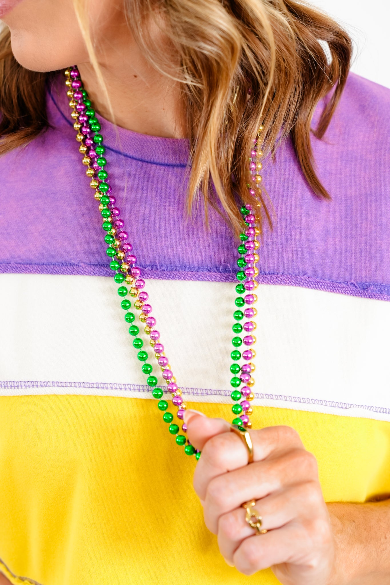 Aapparella Mardi Gras Long Beaded Necklace Set