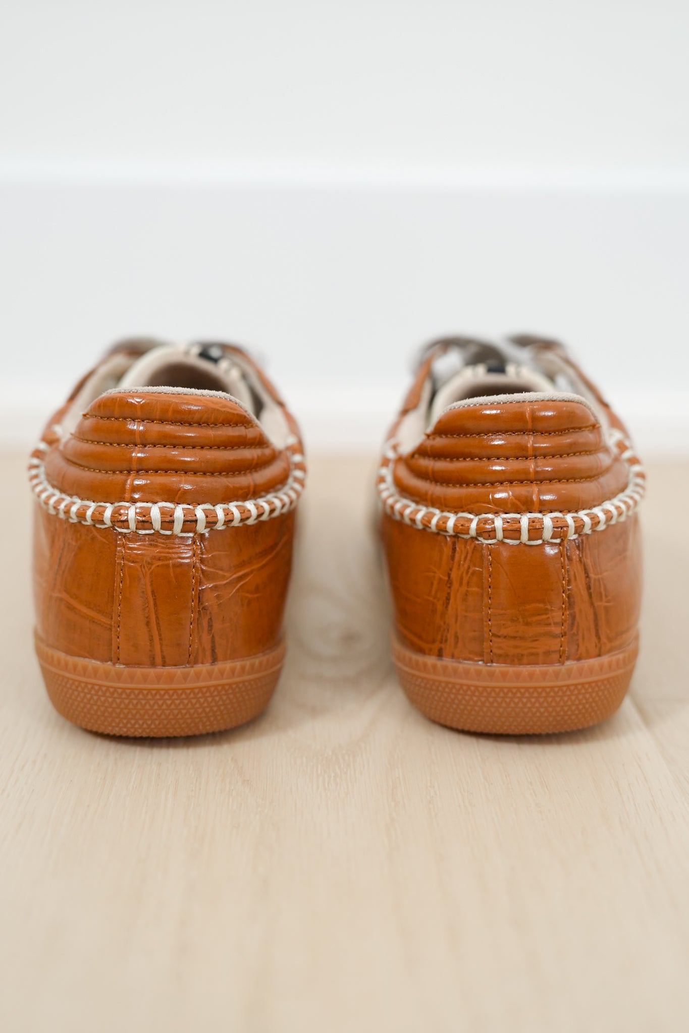 Shu Shop Croc Embossed Stripe Sneaker