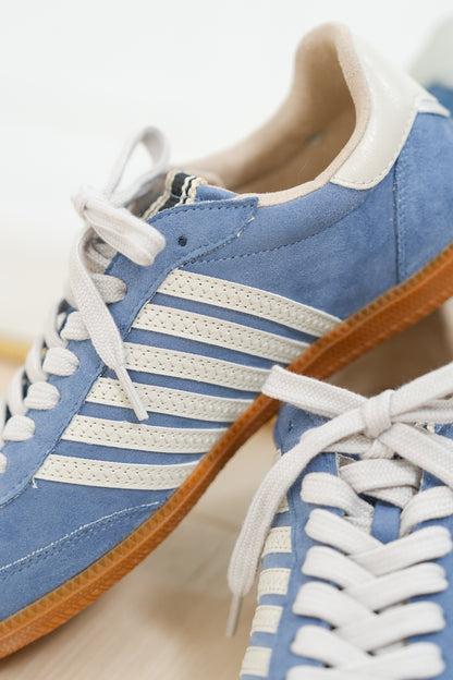 Shu Shop Vegan Suede Stripe Lace Up Retro Sneaker