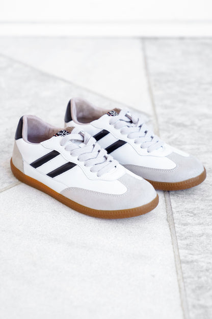 Shu Shop Retro Vegan Leather Lace Up Sneaker
