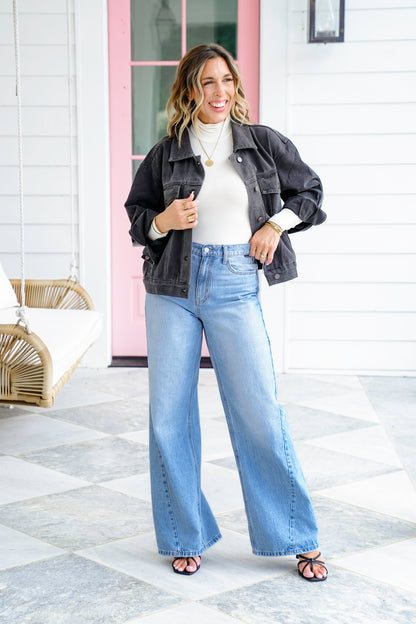 Solid Long Sleeve Turtle Neck Bodysuit