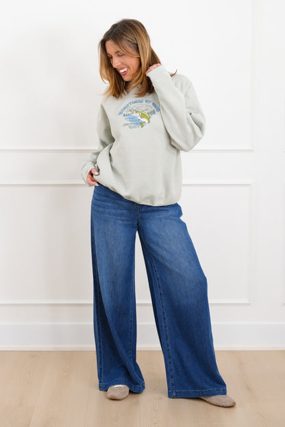 Long Sleeve "Sometimes It Pays" Graphic Pullover Sweatshirt