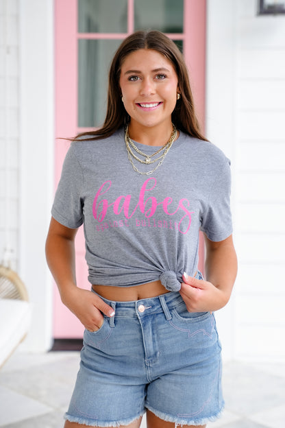 Plus/Reg Short Sleeve "Babes Against Bullshit" Graphic Tee