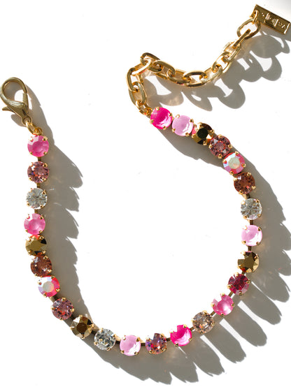 TOVA Oakland Crystal Choker In Fairy Pink Mix - Freckled Poppy