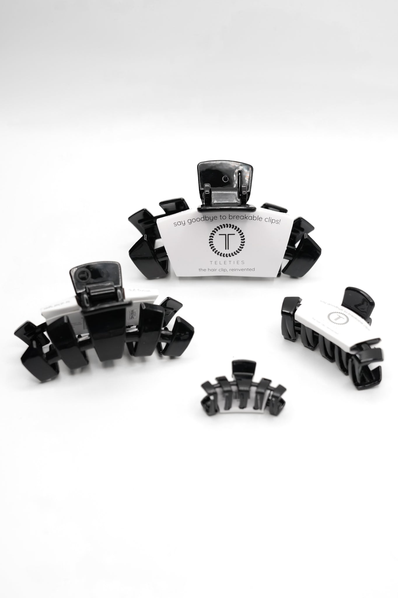 Restock! Teleties Classic Jet Black Claw Hair Clip *Final Sale*