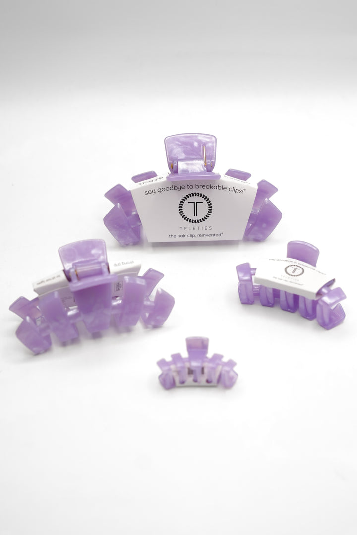 Teleties Classic Lavender Mist Hair Clips