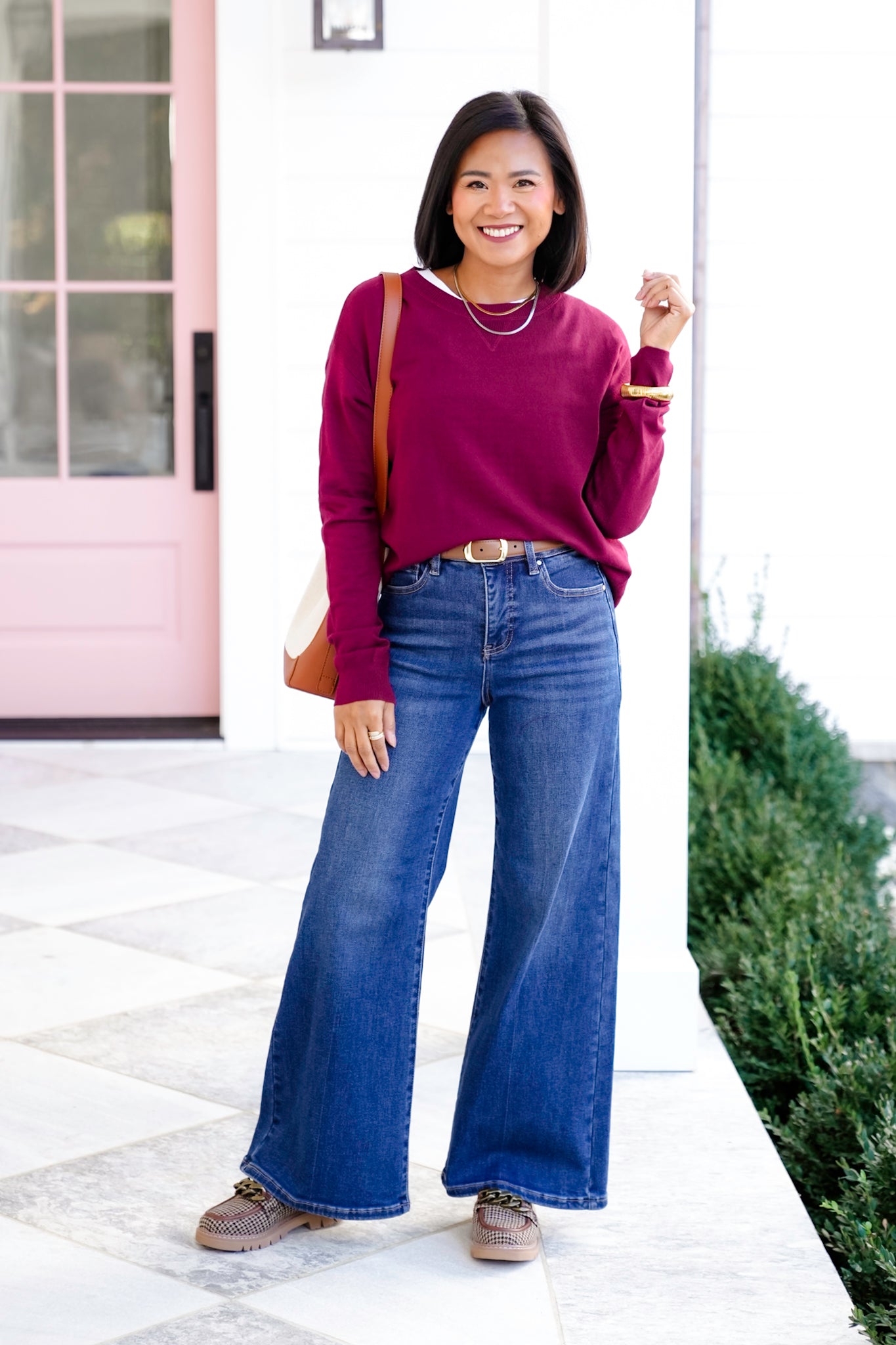 Solid Long Sleeve Pullover Sweater