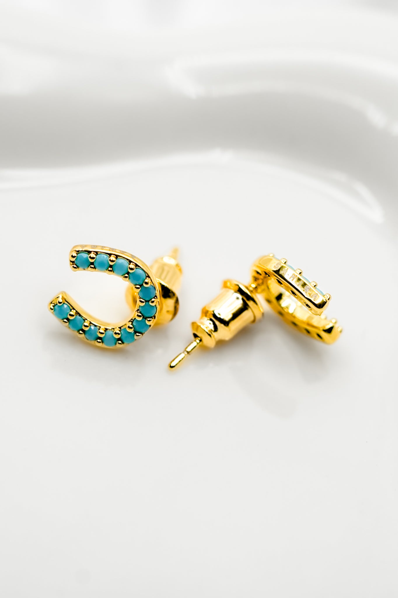 Lucky Stud Turquoise Earrings