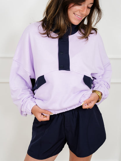 Long Sleeve 3/4 Button Down Top And Shorts Set