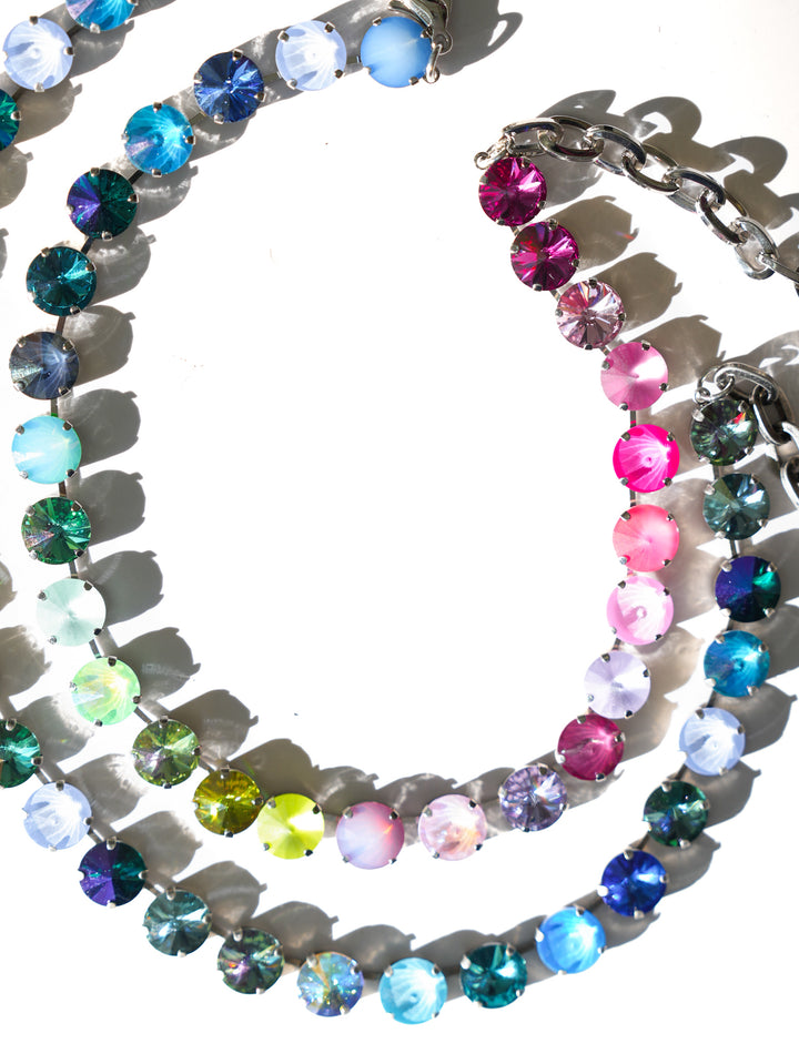 TOVA The Sofia Crystal Silver Necklace - Freckled Poppy
