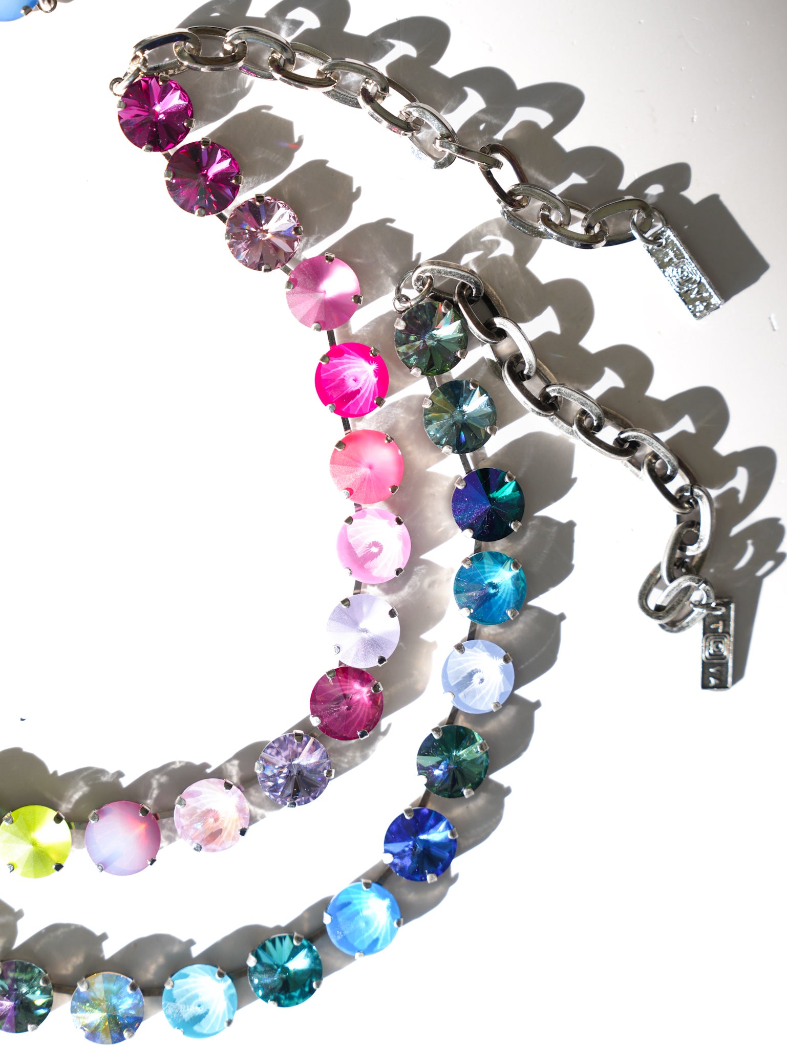 TOVA The Sofia Crystal Silver Necklace - Freckled Poppy