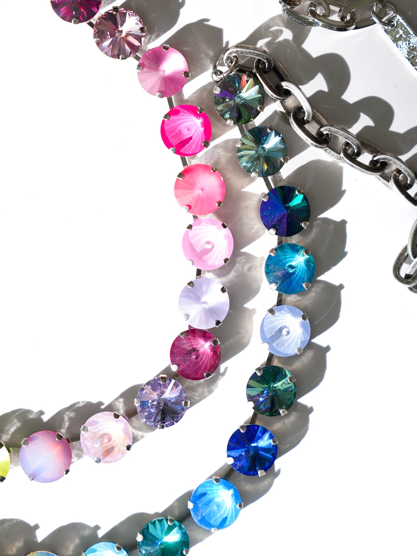 TOVA The Sofia Crystal Silver Necklace - Freckled Poppy