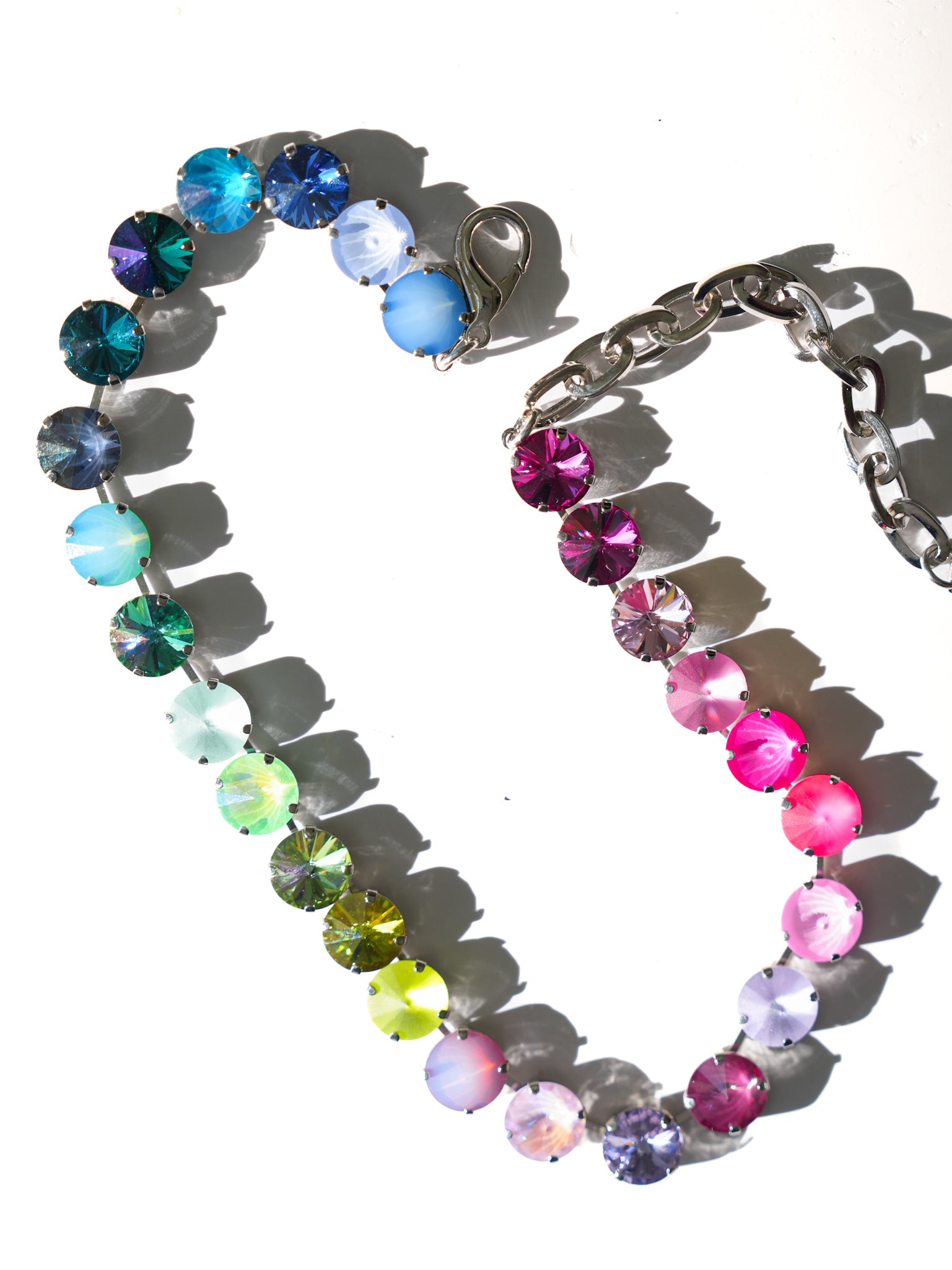 TOVA The Sofia Crystal Silver Necklace - Freckled Poppy