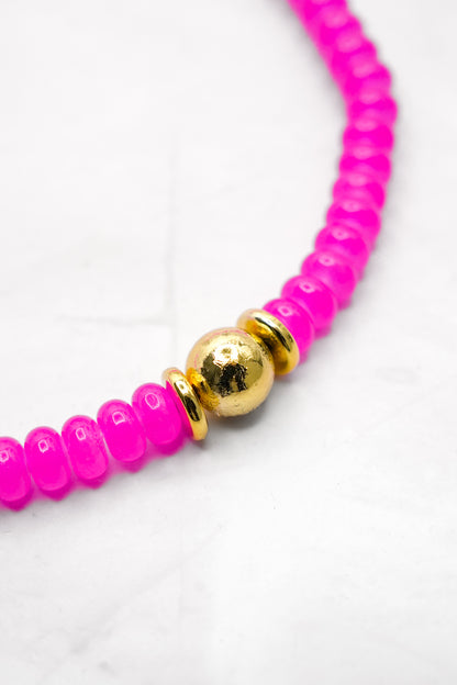 Treasure Jewels Pink Pop Beaded Necklace