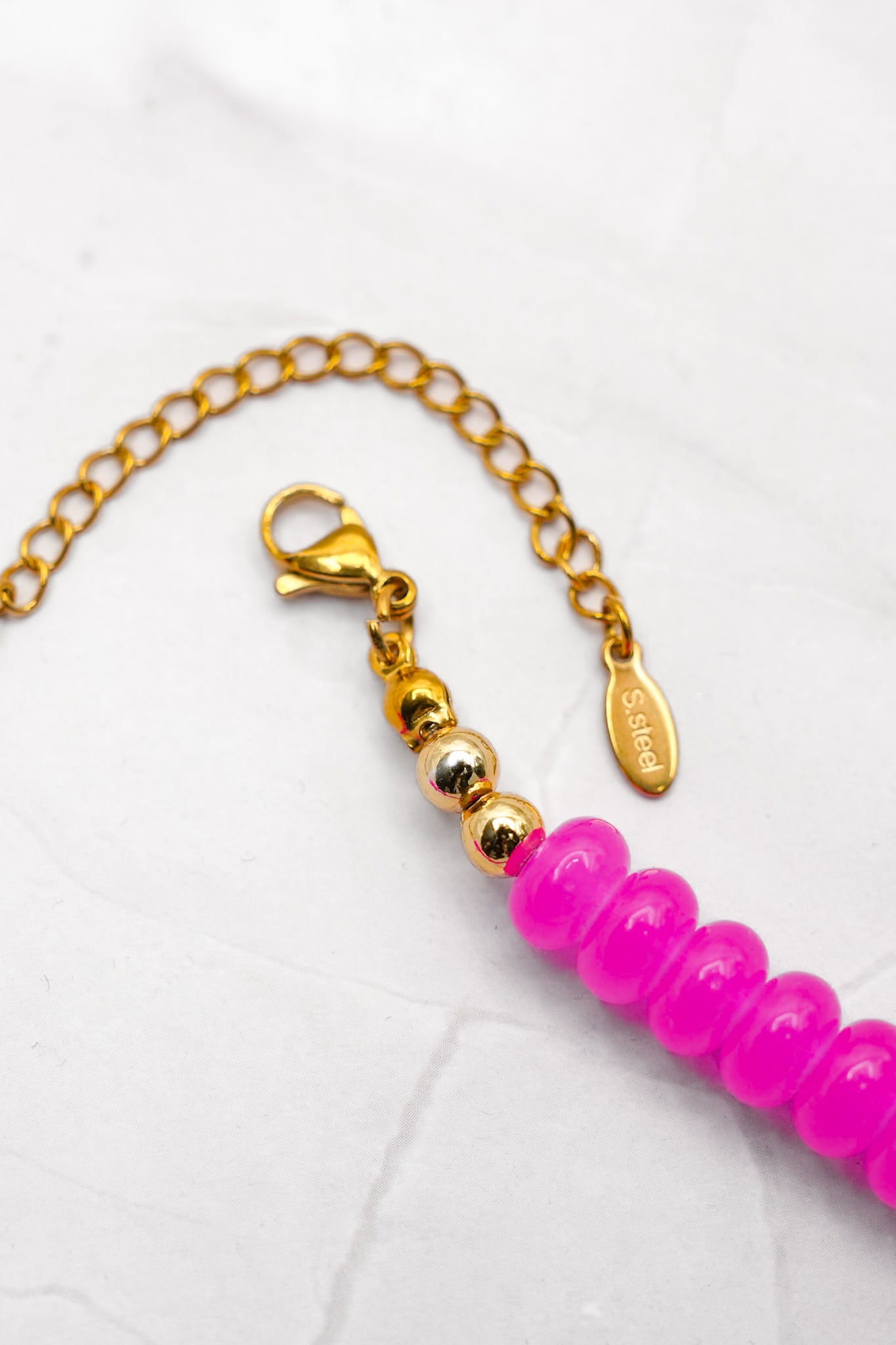 Treasure Jewels Pink Pop Beaded Necklace