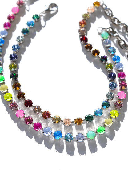 TOVA Oakland Crystal Silver Necklace