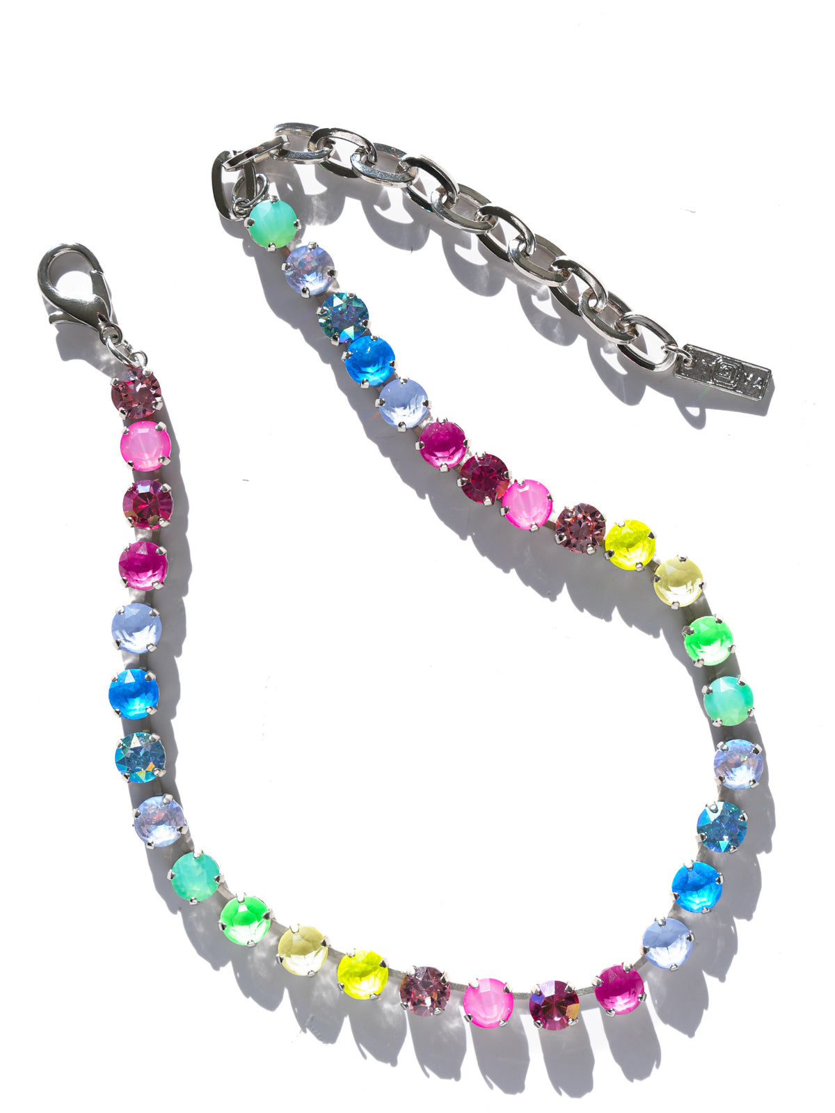 TOVA Oakland Crystal Silver Necklace