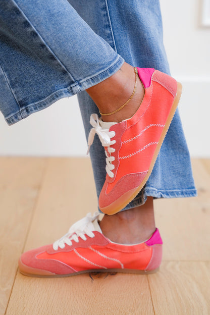 Blowfish Retro Sneaker with Zig Zag Stitch Detail