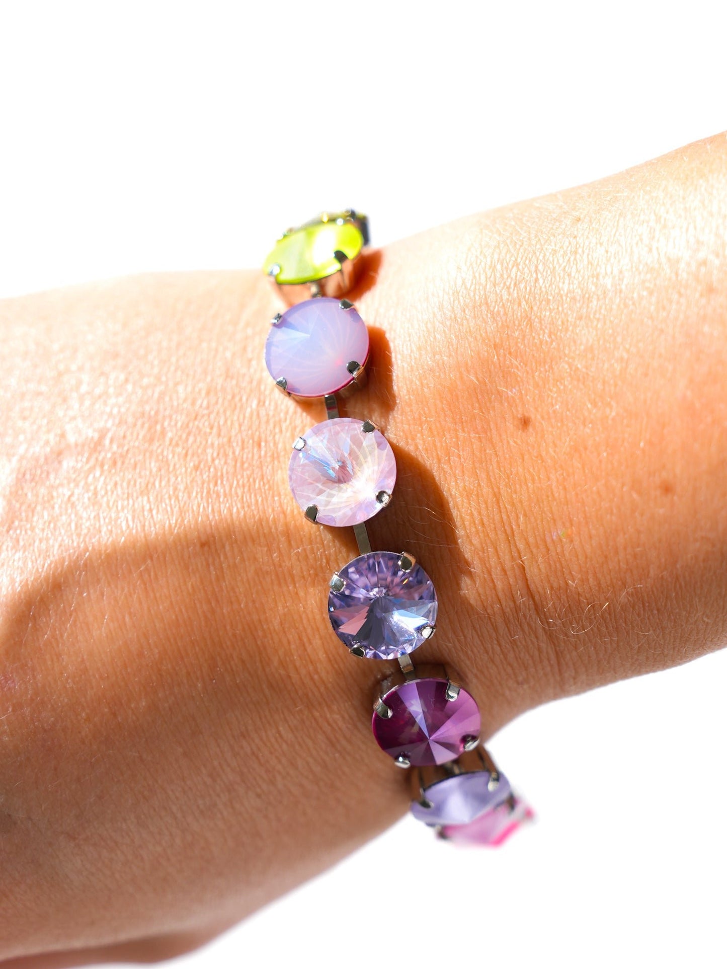 TOVA Croatia Crystal Bracelet In Silver Rainbow Pixie