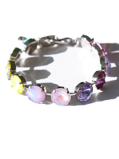 TOVA Croatia Crystal Bracelet In Silver Rainbow Pixie