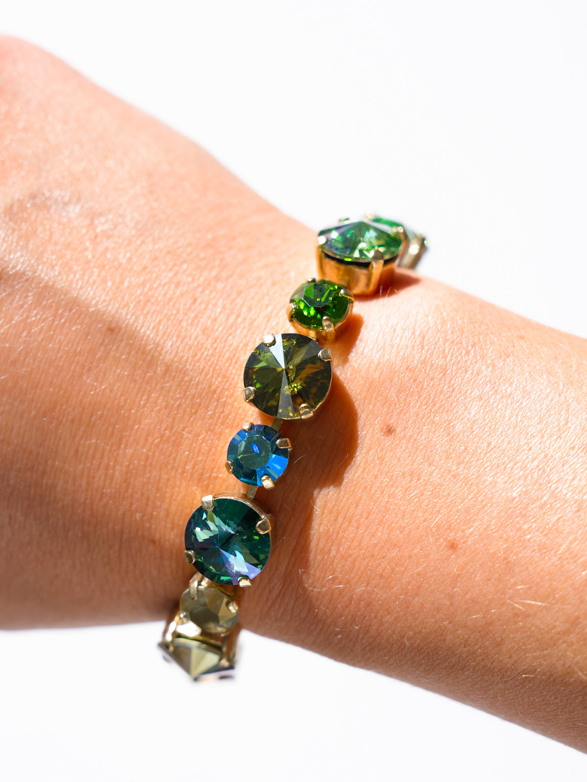 TOVA Crystal Bracelet in Mossie Mae