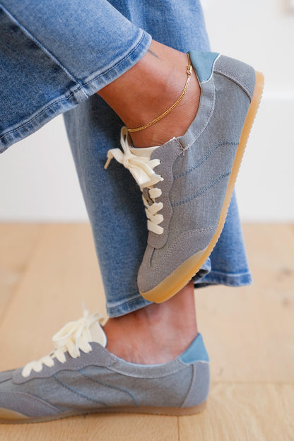 Blowfish Retro Sneaker with Zig Zag Stitch Detail