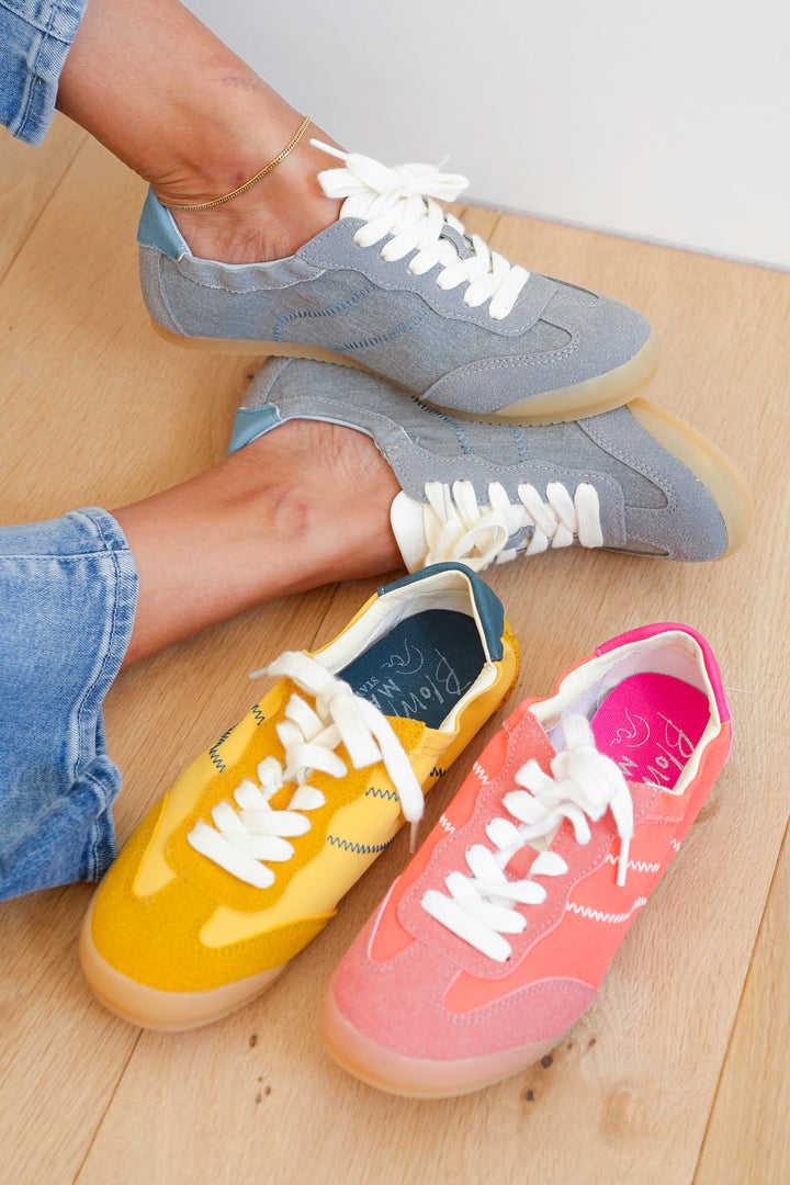Blowfish Retro Sneaker with Zig Zag Stitch Detail