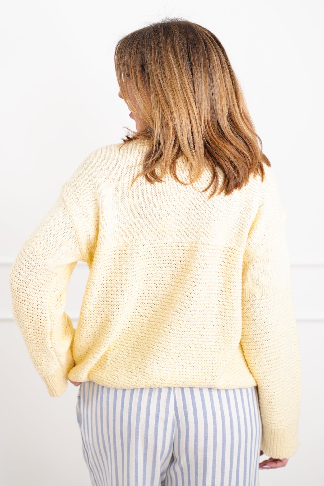 Textured Long Sleeve Boat Neck Pullover Sweater