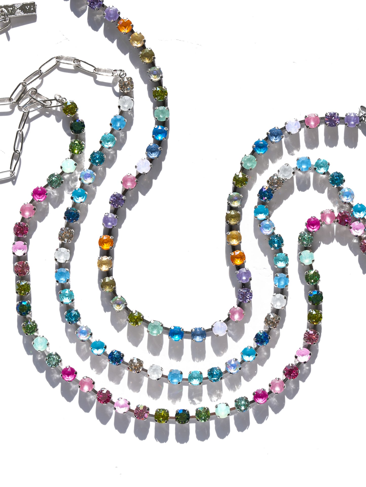 TOVA Sarina Multicolor Crystal Strand Necklace