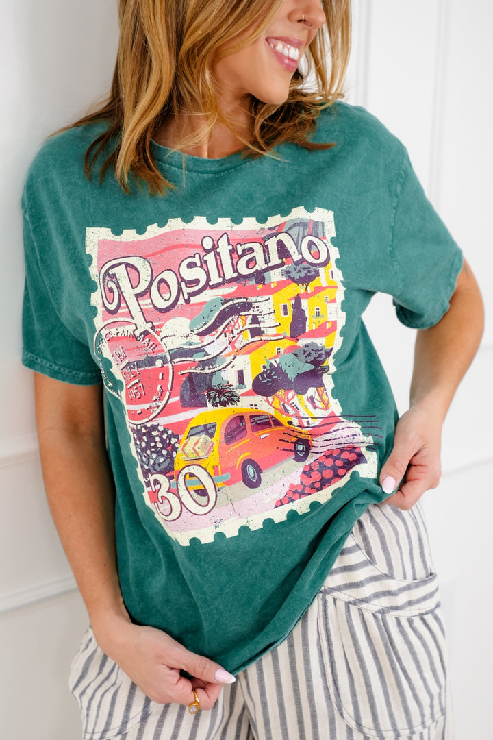 Short Sleeve "Stamp Mineral" Graphic Tee