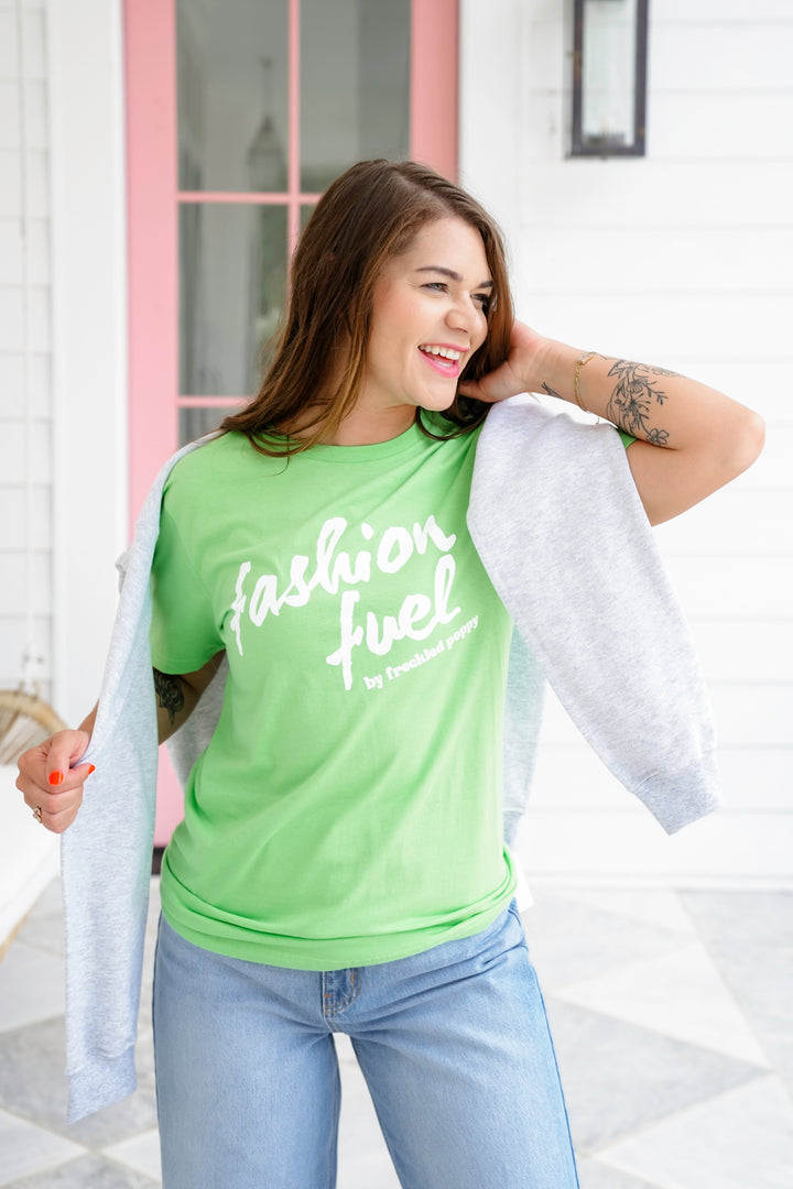 Plus/Reg Short Sleeve "Fashion Fuel" FP Graphic Tee