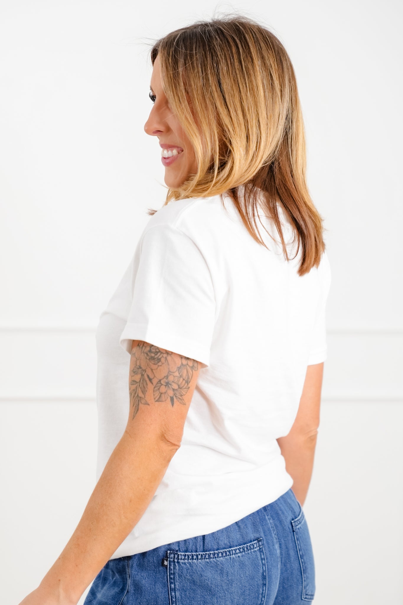 Plus/Reg Short Sleeve Sardines Graphic Top