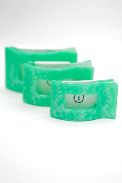 Teleties Flat Rectangle Spring Splash Hair Clips