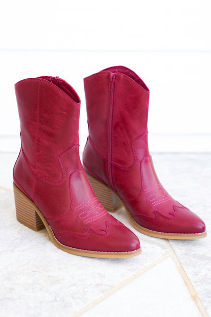 MIA Western Cowboy Boot with Block Heel