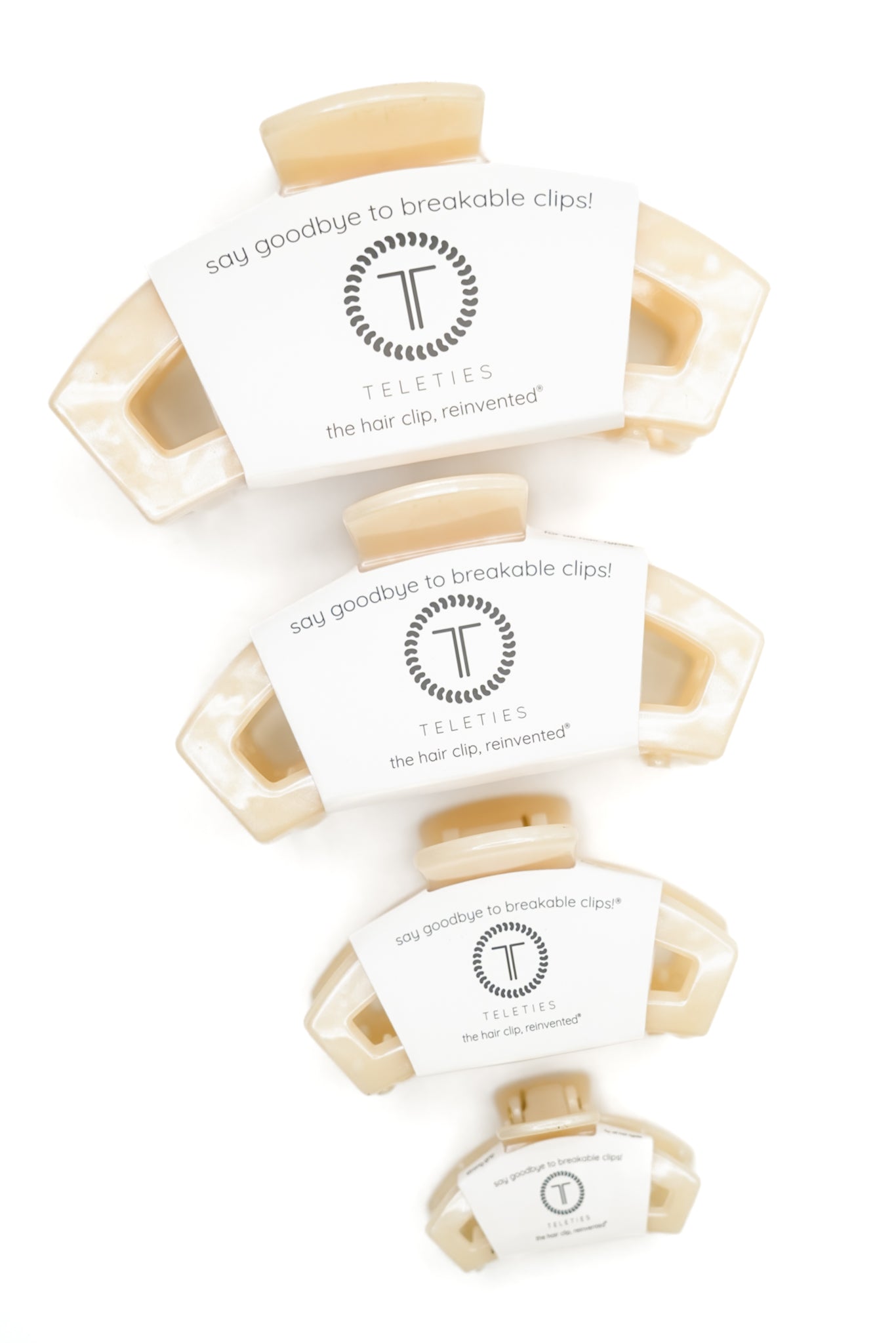 Teleties Open Soft Surf Hair Clips*Final Sale*