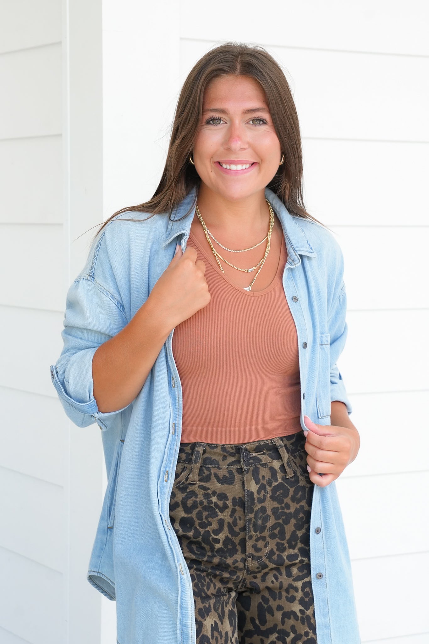 Seamless Finely Ribbed UV Neck Crop Tank Top