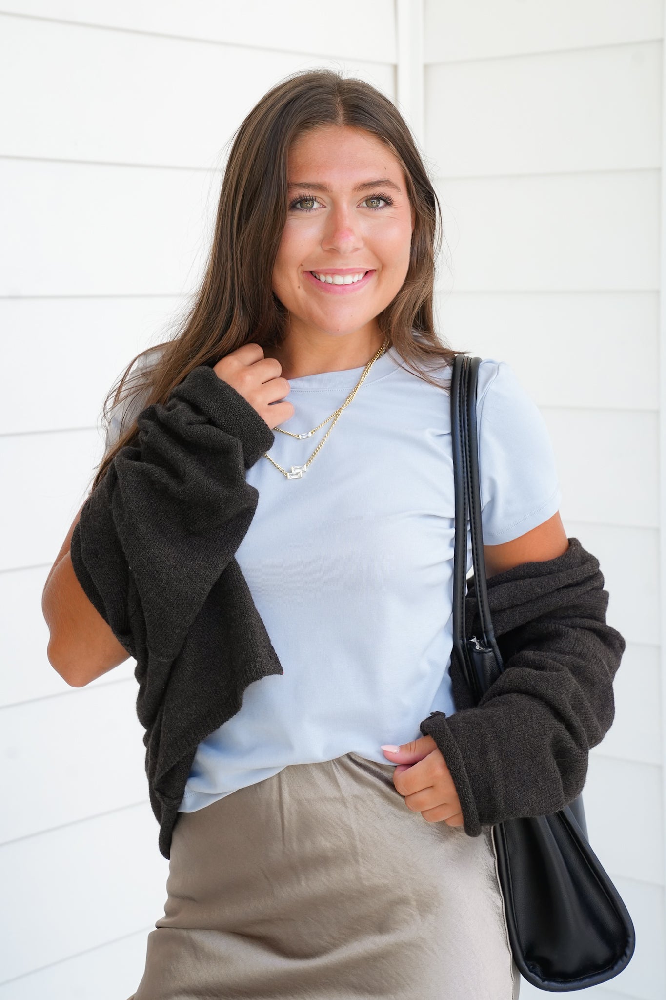 Solid Short Sleeve Boxy Cotton Relaxed Top