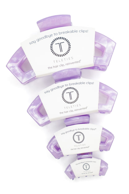 Teleties Open Lavender Mist Hair Clips*Final Sale*