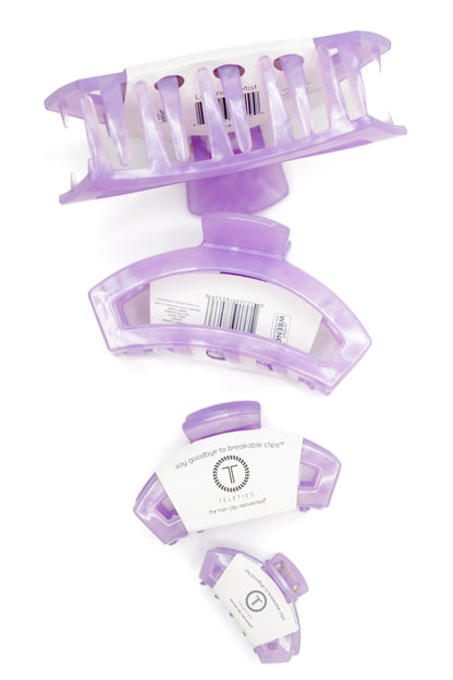 Teleties Open Lavender Mist Hair Clips*Final Sale*