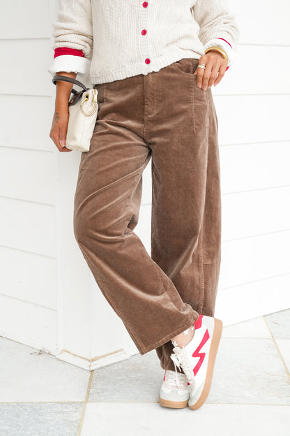 Corduroy Wide Leg Pants