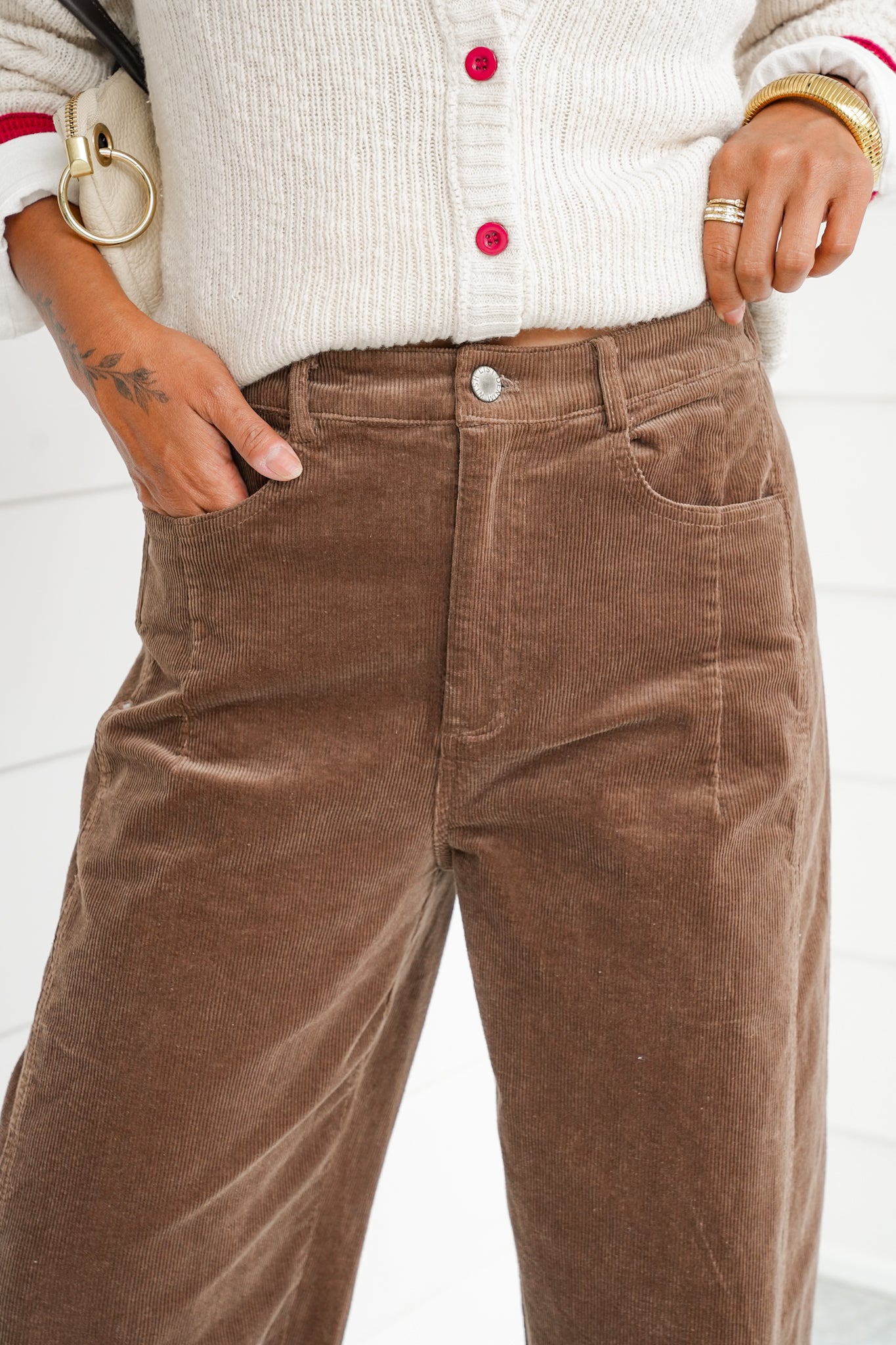 Corduroy Wide Leg Pants